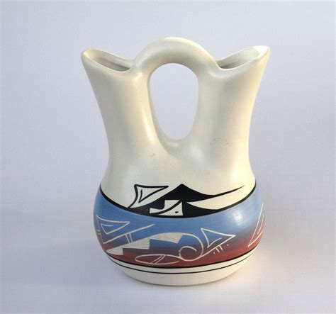 Wedding Vase Vintage Native American Indian Mesa Indian Hand