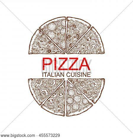 Pizza Cut Into Pieces Vector & Photo (Free Trial) | Bigstock