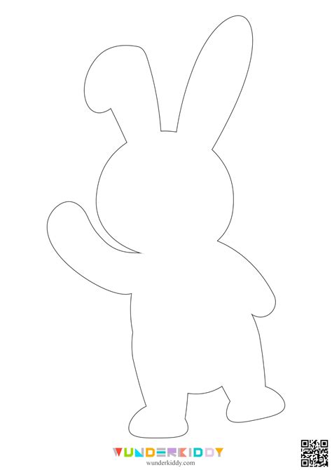 Printable Easter Bunny Cut Out Paper Craft Template For Kids