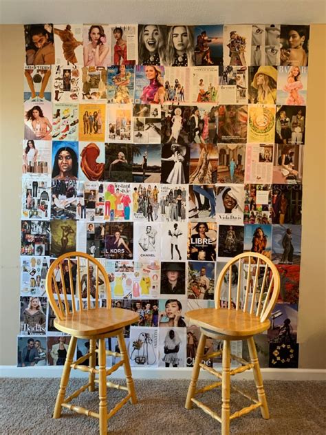 Magazine wall | Magazine wall, Magazine collage walls, Indie room