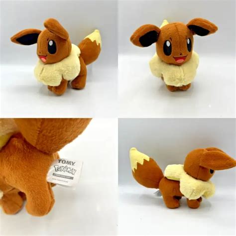 Nintendo Tomy Pokemon Eevee Plush Stuffed Soft Toy Cm High