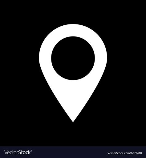 Pointer Icon Navigation And Location Symbol Vector Image