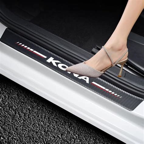 Amazon Pcs Car Door Sill Protector For Kona Accessories Fit For