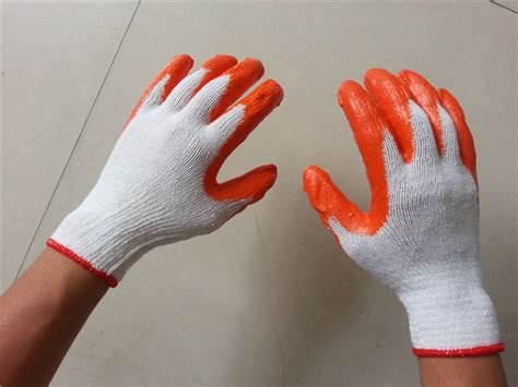 Cotton Liner String Knit Palm Latex Dipped Nitrile Coated Safety Work