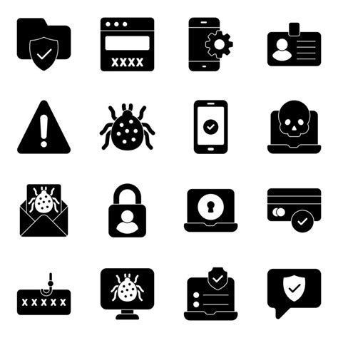 Pack Of Security And Safety Icons Vector Art At Vecteezy