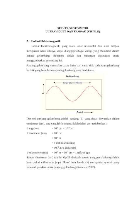 DOC SPEKTROFOTOMETRI UV Vis Doc DOKUMEN TIPS