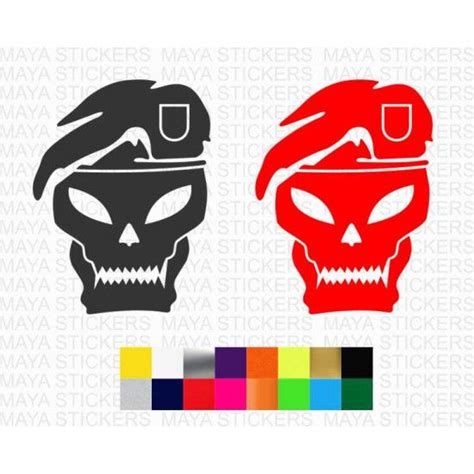 Call of Duty Black Ops skull logo sticker for laptops, desktops, cars ...