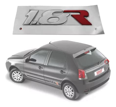 Emblema Sigla Tampa Traseira Fiat Palio 1 8 R 2007 Original