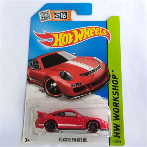 Hot Wheels Porsche Gt Rs Hw Workshop Red Scale Shopee Malaysia