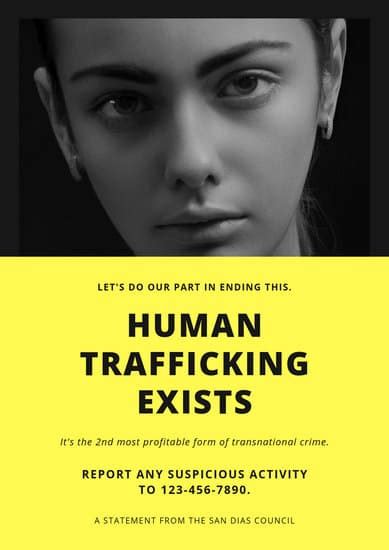 Customize 84 Human Trafficking Poster Templates Online Canva