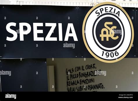 Spezia calcio stadium logo hi-res stock photography and images - Alamy