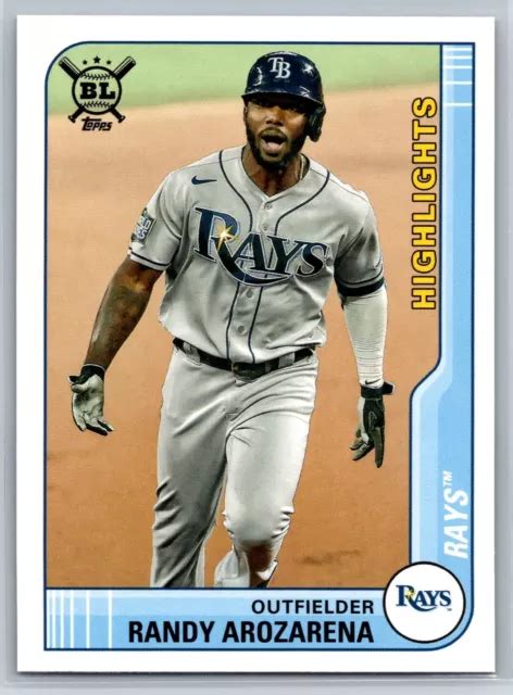 Topps Big League Randy Arozarena Highlights Tampa Bay Rays