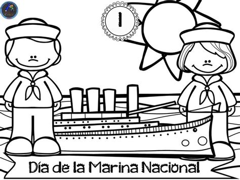 Dibujo Del D A De La Marina Para Colorear Ideas Creativas Para Ni Os