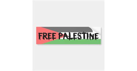 FREE PALESTINE Bumpersticker Bumper Sticker | Zazzle