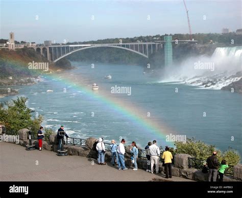 Niagara Falls Canada Ontario rainbow Stock Photo - Alamy