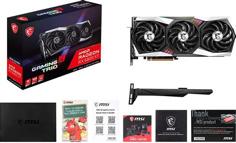 Tarjeta Gráfica Msi Rx 6800 Xt Gaming X Trio 16gb Gddr6