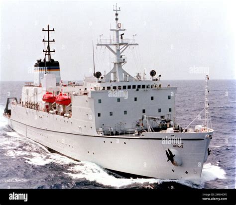 A Starboard Bow View Of The Surveying Ship USNS WATERS T AGS 45