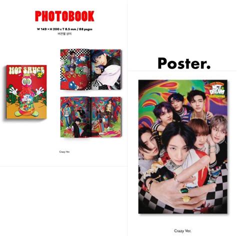 พรอมสง อลบม NCTDREAM The 1st Album Hot Sauce PHOTO BOOK VER Poster ไมแกะซลของครบ