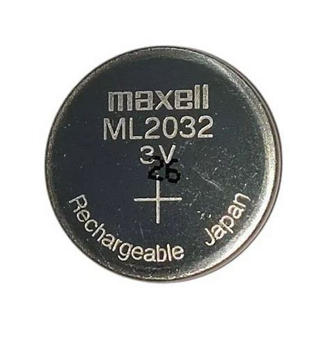 Maxell ML2032 3V Rechargeable Lithium Coin Cell Button Type At 10