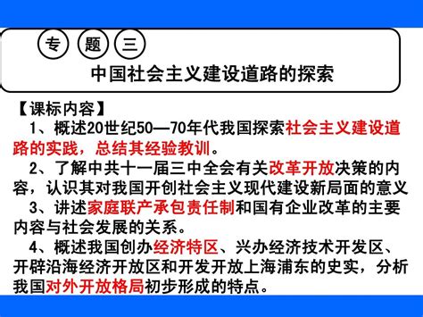 3、专题三 社会主义建设在探索中曲折发展word文档在线阅读与下载无忧文档