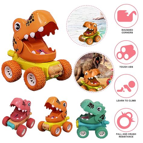 Lnkoo Dinosaur Toys For 3 6 Year Old Boys Pull Back Dinosaur Cars For