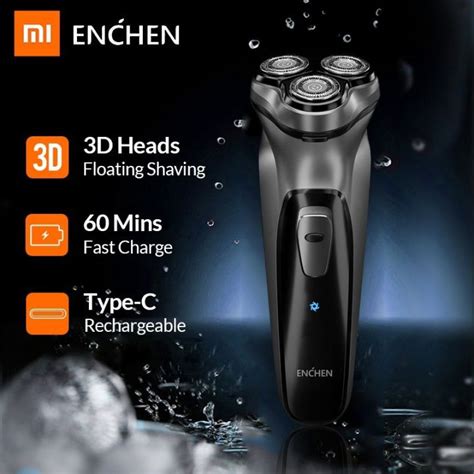 Xiaomi Enchen BlackStone Electric Shaver 3D Floating Razors Beard