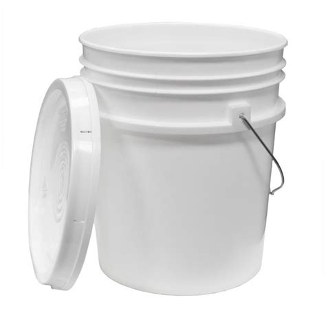 Gallon 19 L White Hdpe Plastic Heavy Duty 90 Mil Pail 50 Off