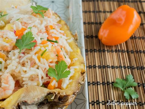 Salade De Riz Exotique Aux Crevettes Et Ananas Sab N Pepper