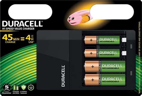 X Duracell Batterijlader Hi Speed Value Charger Inclusief Aa En