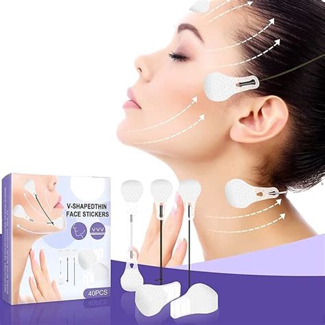 Bluemega Estiramiento Facial Cinta Lifting Facial 40 Pzs Tiras Lifting