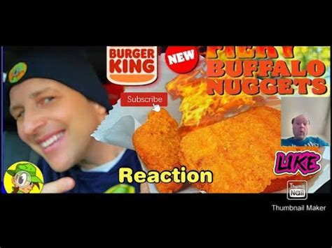 Reaction To Burger King FIERY BUFFALO CHICKEN NUGGETS Review