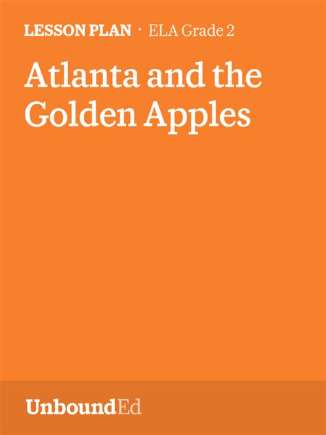 Ela G2 Atlanta And The Golden Apples