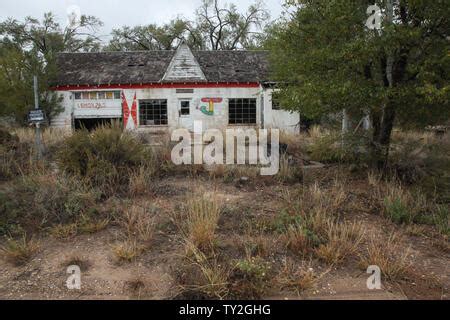 Glenrio ghost town along Historic route 66, Glenrio, Texas Stock Photo ...