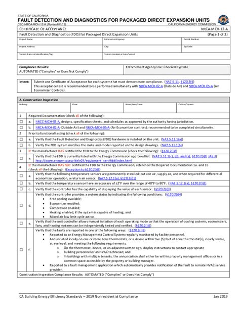 CEC NRCA MCH 12 A Revised 0119 Fill Out And Sign Printable PDF