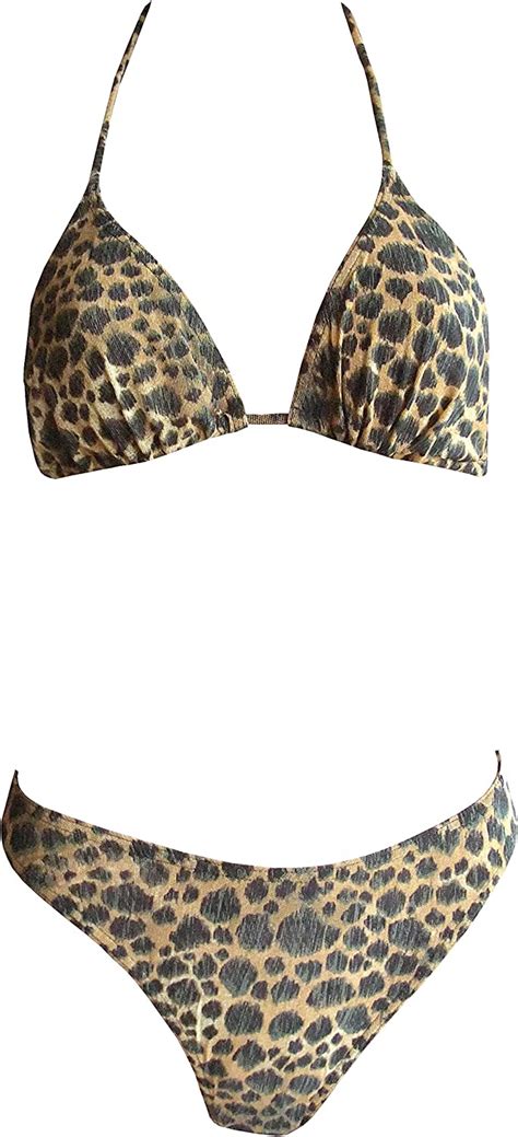Solar Tan Thru Neckholder String Bikini Braun Gr Amazon De Fashion