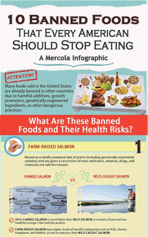 Banned Foods Americans Should Stop Eating Infographic Prepare For