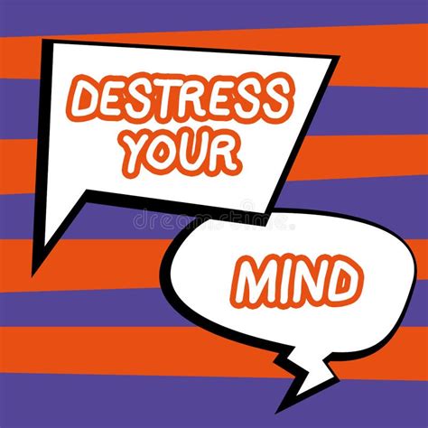 Sign Displaying Destress Your Mind Business Showcase To Release Mental