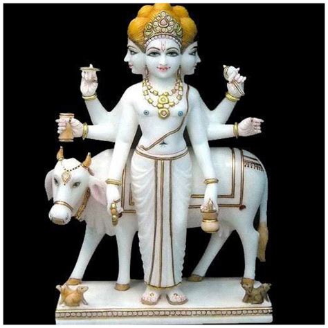 Easy To Clean White Marble Dattatreya Statue At Best Price In Jaipur