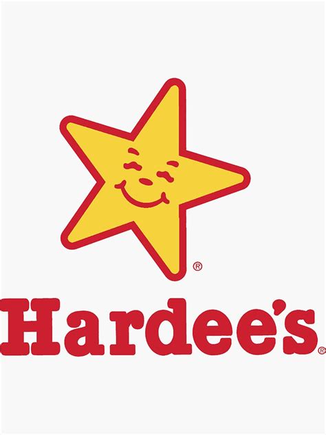 Food Hardees Star Logo Sticker For Sale By Ashleyarlson Redbubble