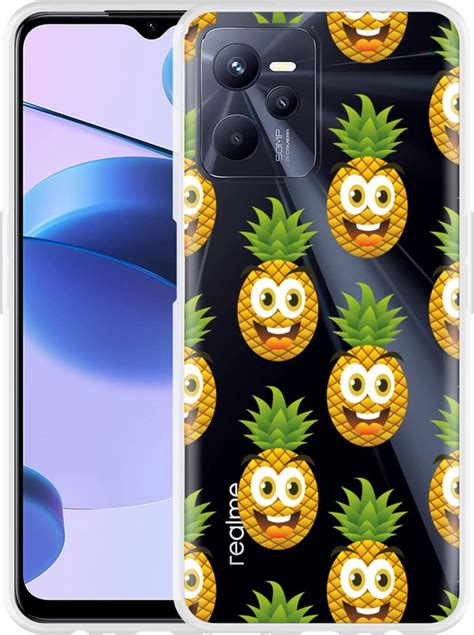 Realme C35 Hoesje Happy Ananas Designed By Cazy Bol