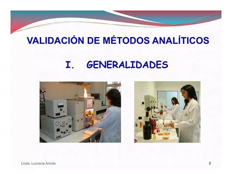 Curso Validaci N De M Todos Anal Ticos Con Formulas Ppt