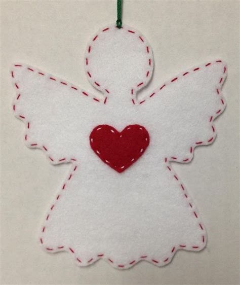 Felt Angel Ornaments Angel Silhouette Ornament By Jdimperfections