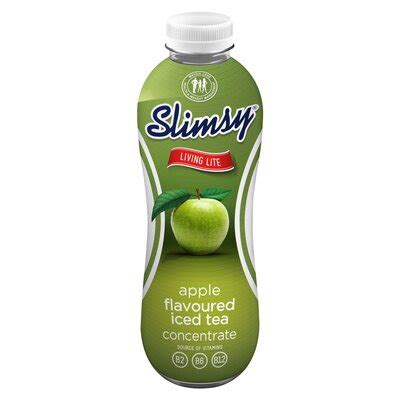 Slimsy 6 Apple Flavoured Ice Tea Concentrate 1L PnP