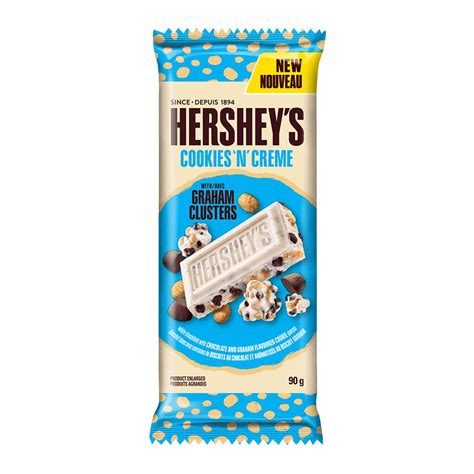 Hersheys Cookies N Creme Graham Clusters Candy Bar 90g