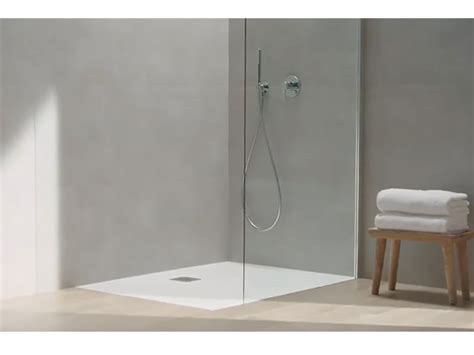 Roca Cyprus Stonex Shower Floor 900 X 900mm Cemento From Reece