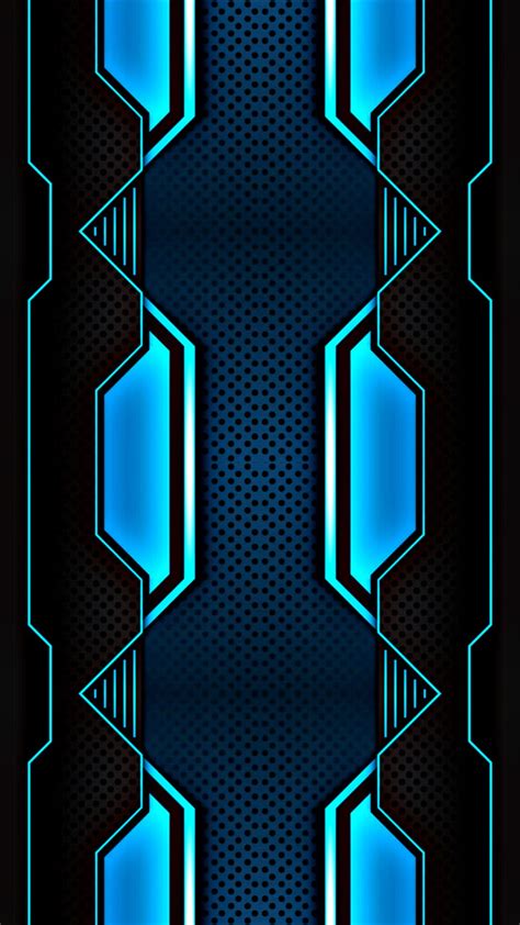 Fdfs Tech Electric Blue New Gaming Shadow Neon Texture Android