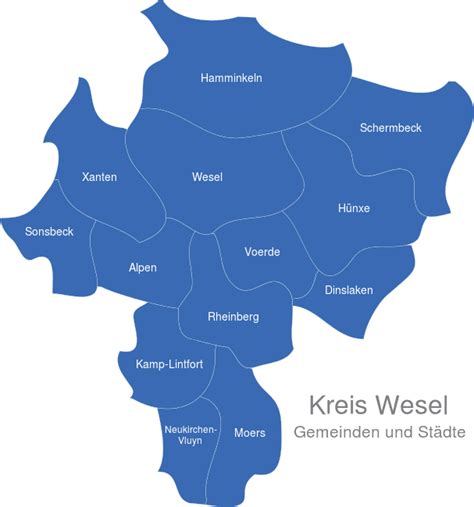 Kreis Wesel Interaktive Landkarte Image Maps De