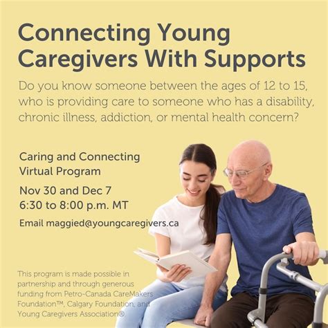 Connecting Young Caregivers With Support Healthy Aging Core Alberta