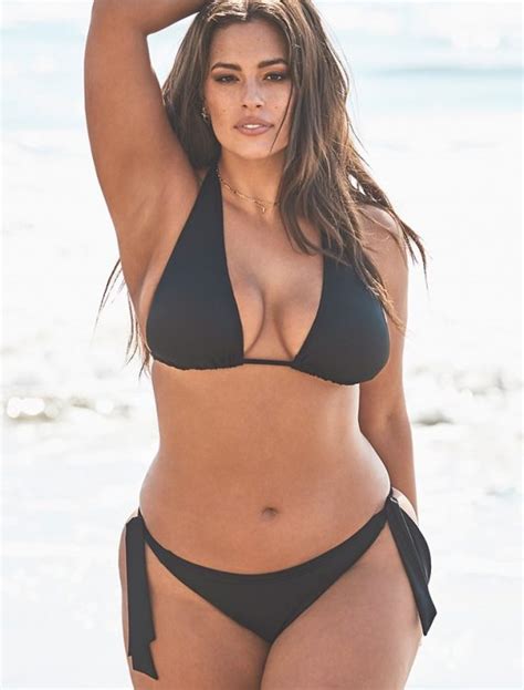 Plus Size Ashley Graham X Swimsuits For All Icon White Triangle Bikini