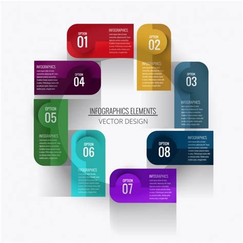 fundo colorido infografico vetor gratis